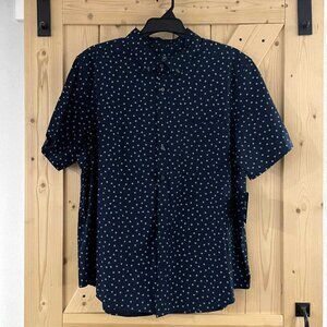 New: 2XL (50-52) Men's Poplin Button Down Shirt